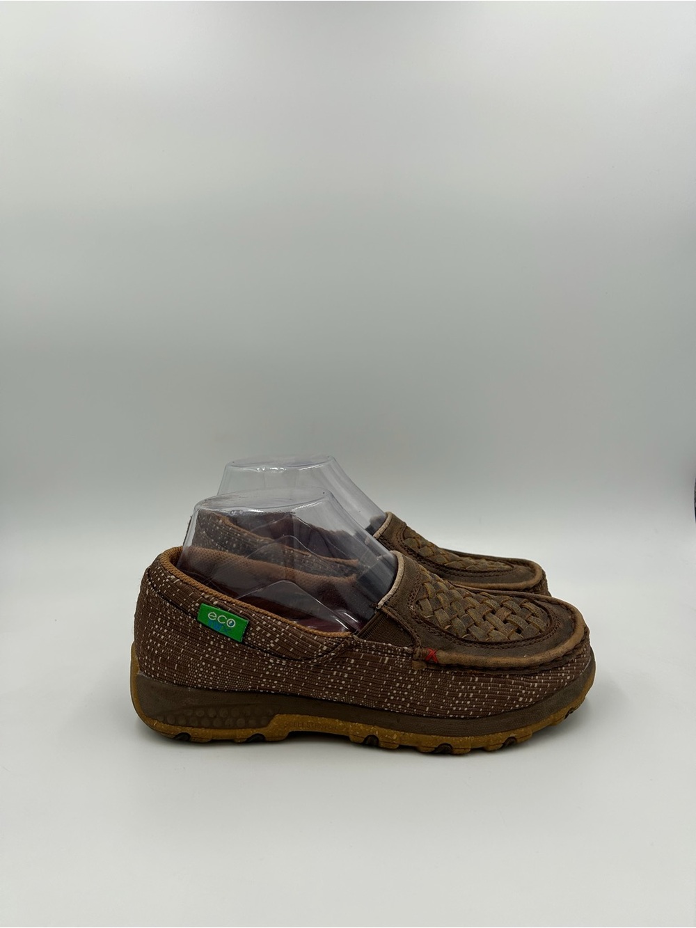 Twisted X Slip-on Driving Moc-Woven Brown Coffee Women's Style WXC0009 Size 6 US